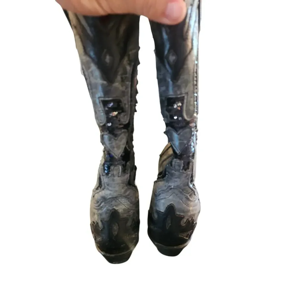 Corral Women's Sequence Eagle Boots Black Style R1003 6.5